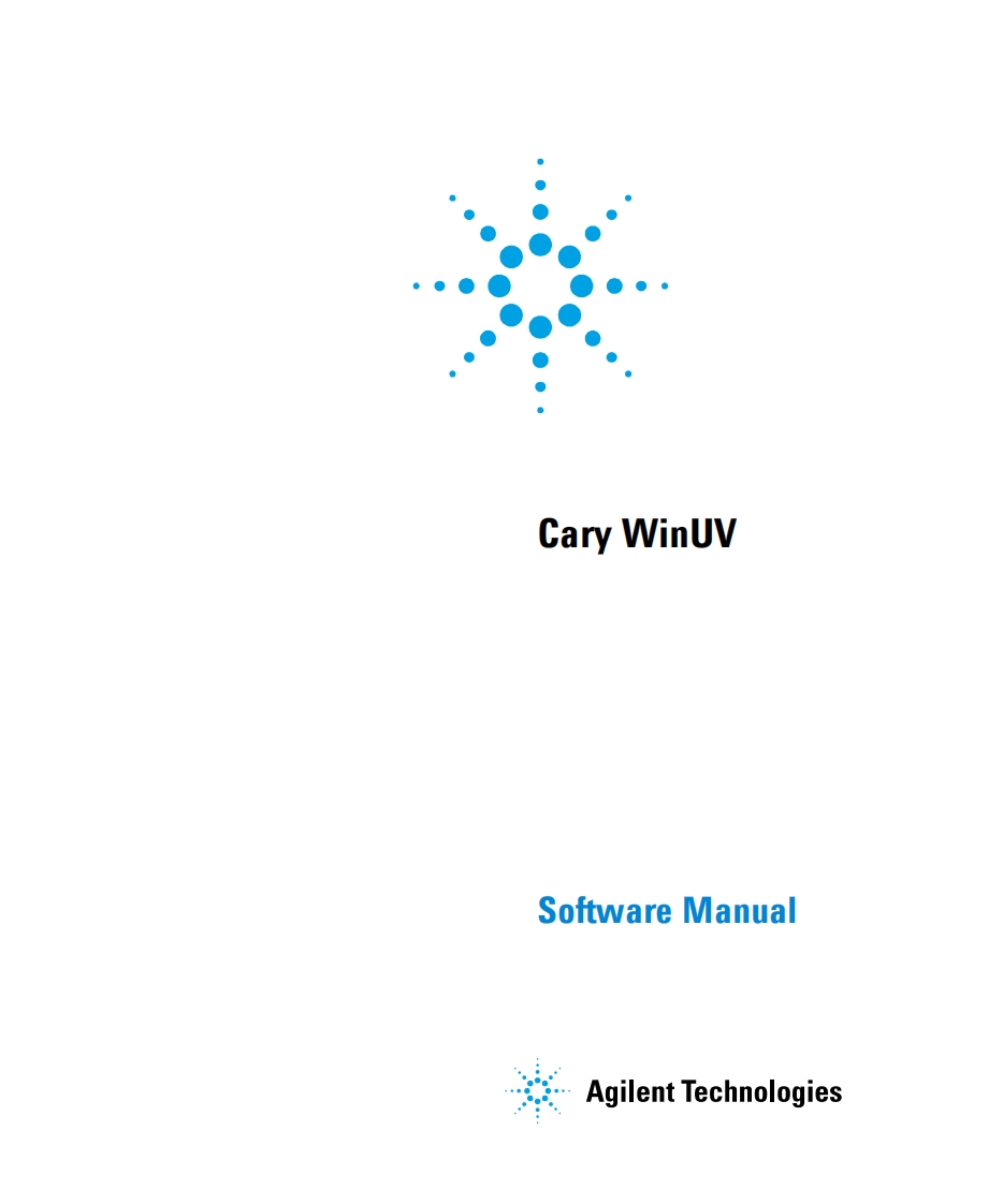 Cary-UV-vis-Software操作说明书手册