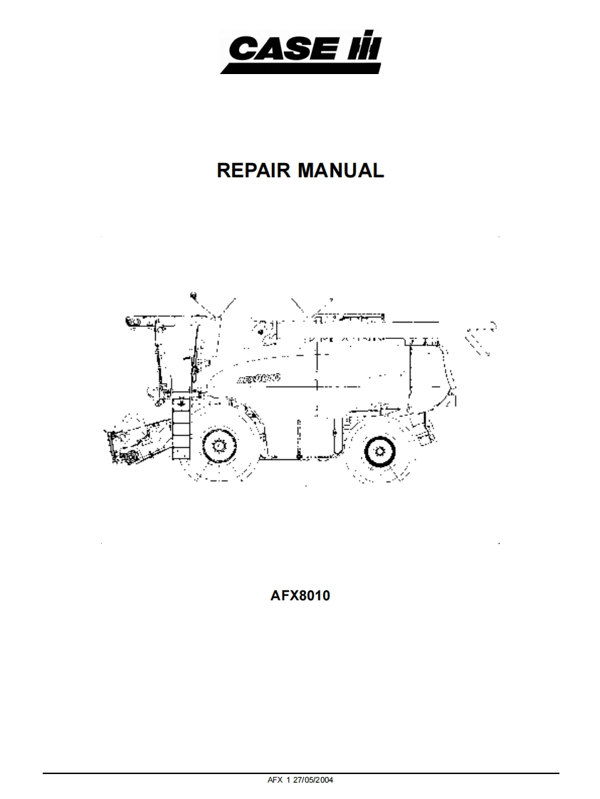 Case-AFX8010-Combine-维修维护手册-PDF