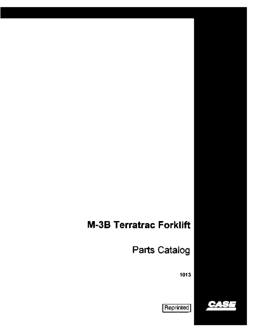 Case-M-3B-TerraTrak-Forklift-Truck-零部件手册