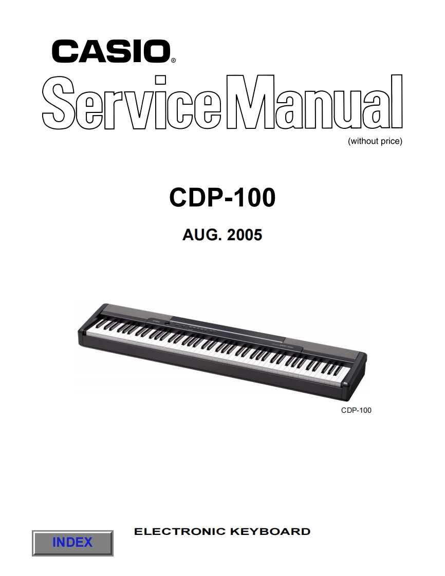Casio-CDP100-service-manual维修操作说明书手册