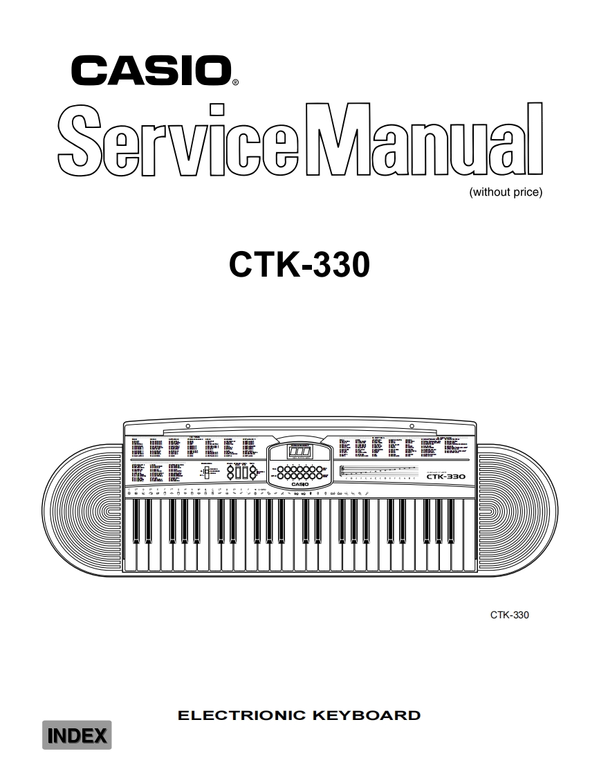 Casio-CTK330-service-manual维修操作说明书手册