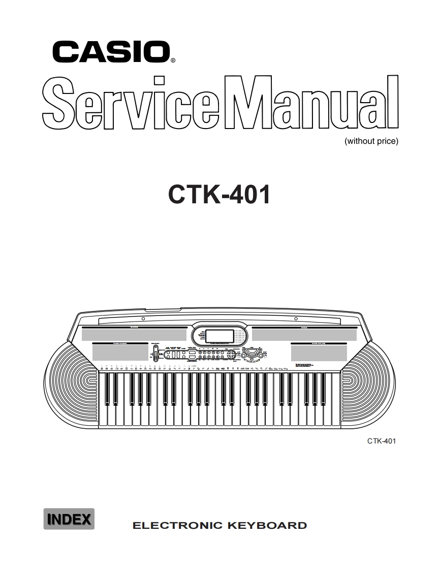 Casio-CTK401-service-manual维修操作说明书手册