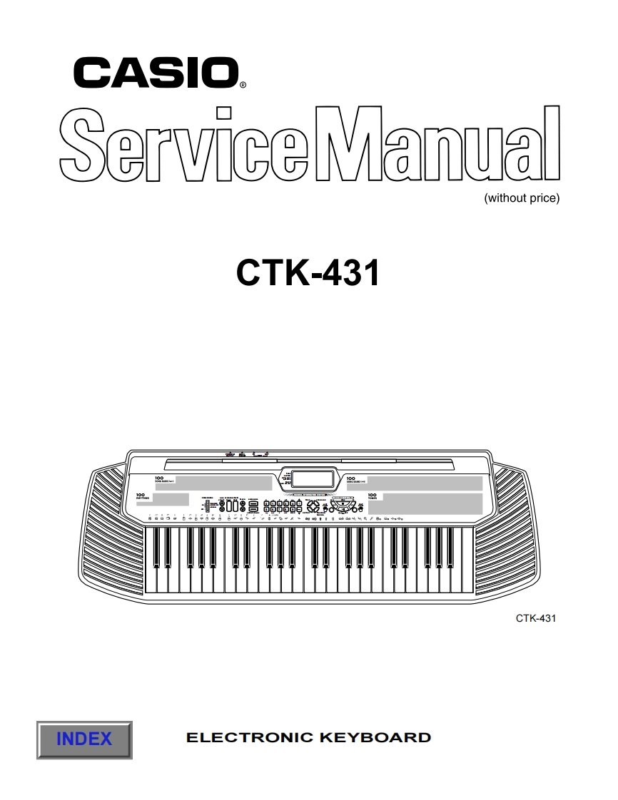 Casio-CTK431-service-manual维修操作说明书手册