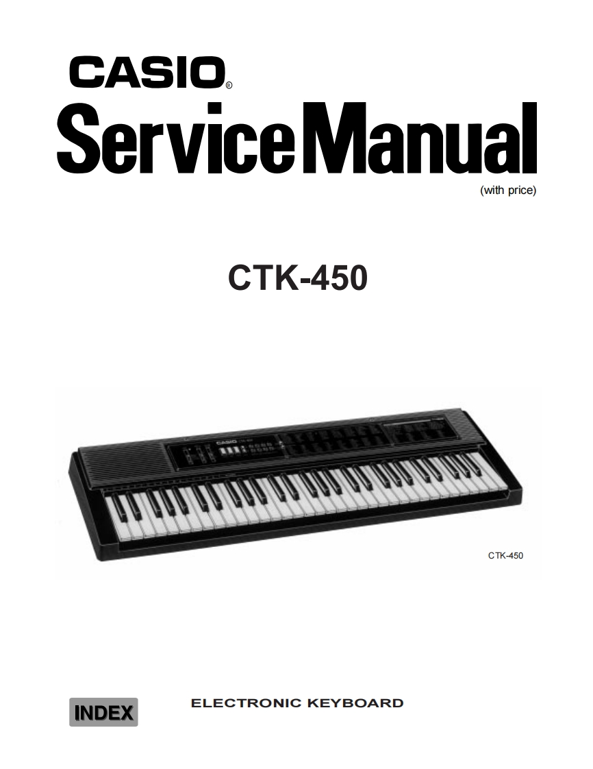Casio-CTK450-service-manual维修操作说明书手册