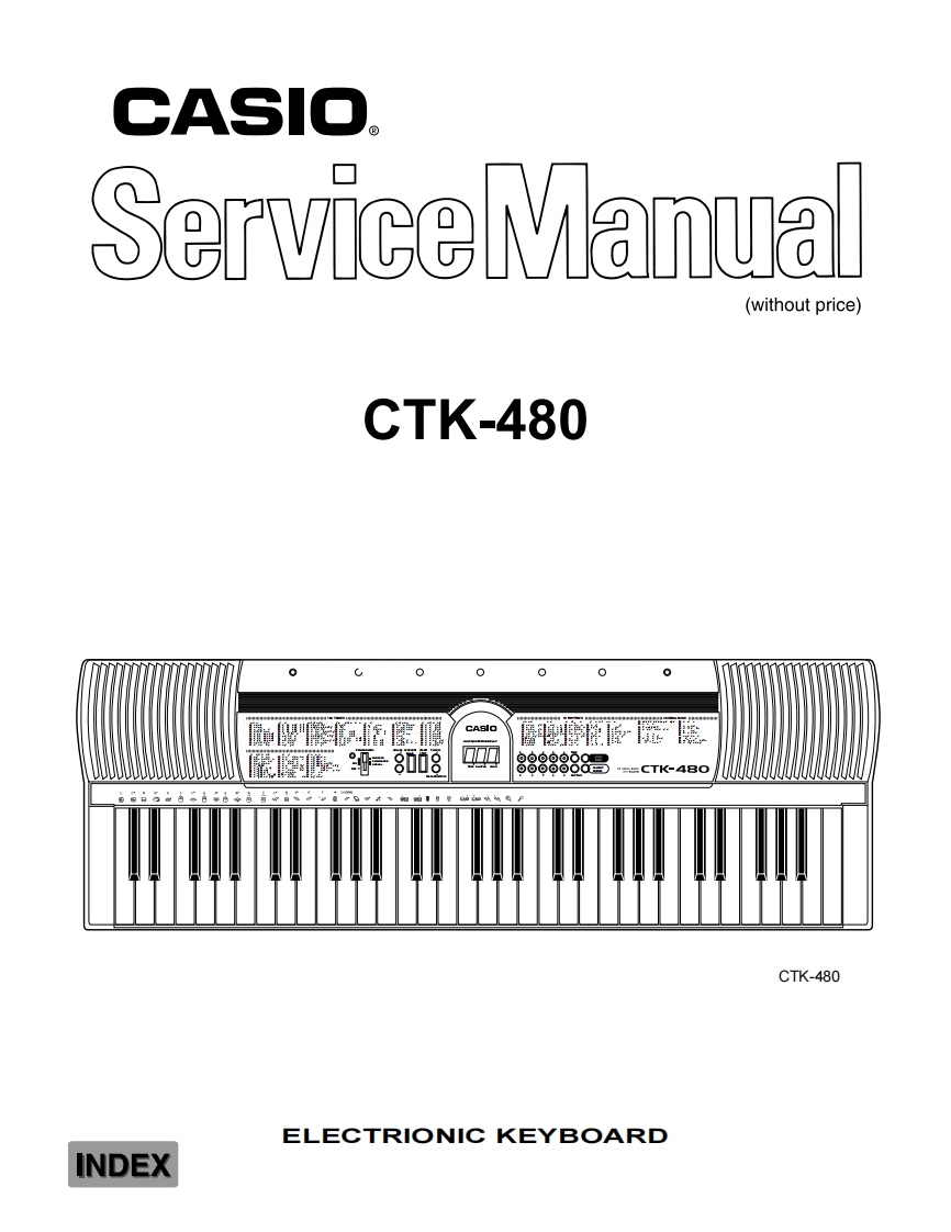 Casio-CTK480-service-manual维修操作说明书手册