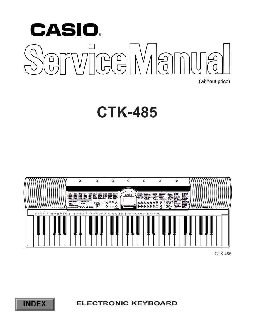 Casio-CTK485-service-manual维修操作说明书手册