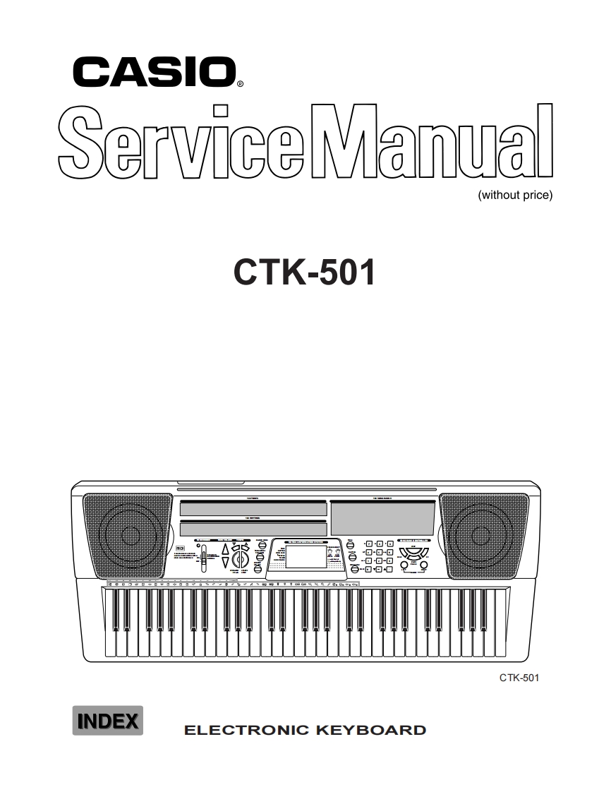 Casio-CTK501-service-manual维修操作说明书手册