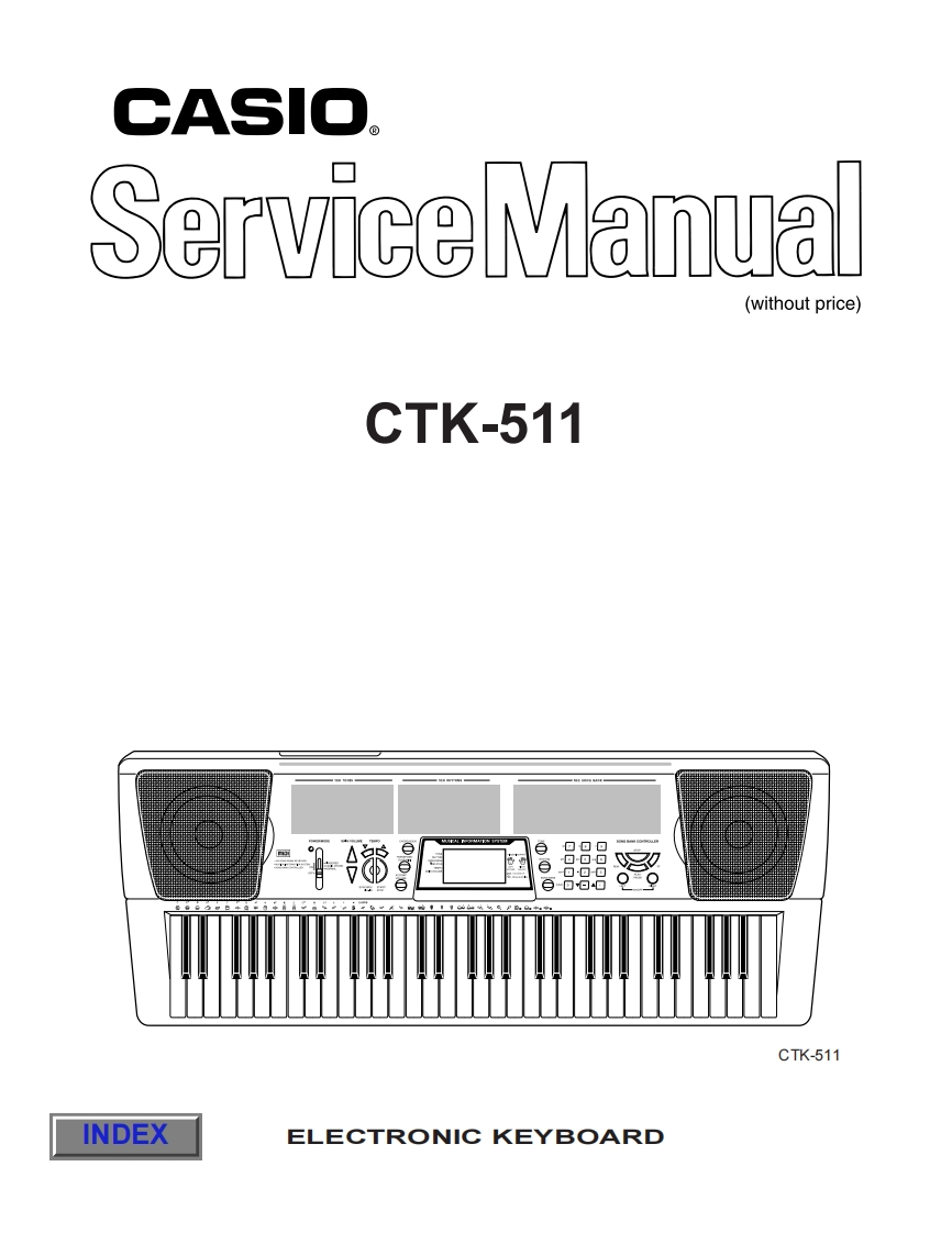 Casio-CTK511-service-manual维修操作说明书手册
