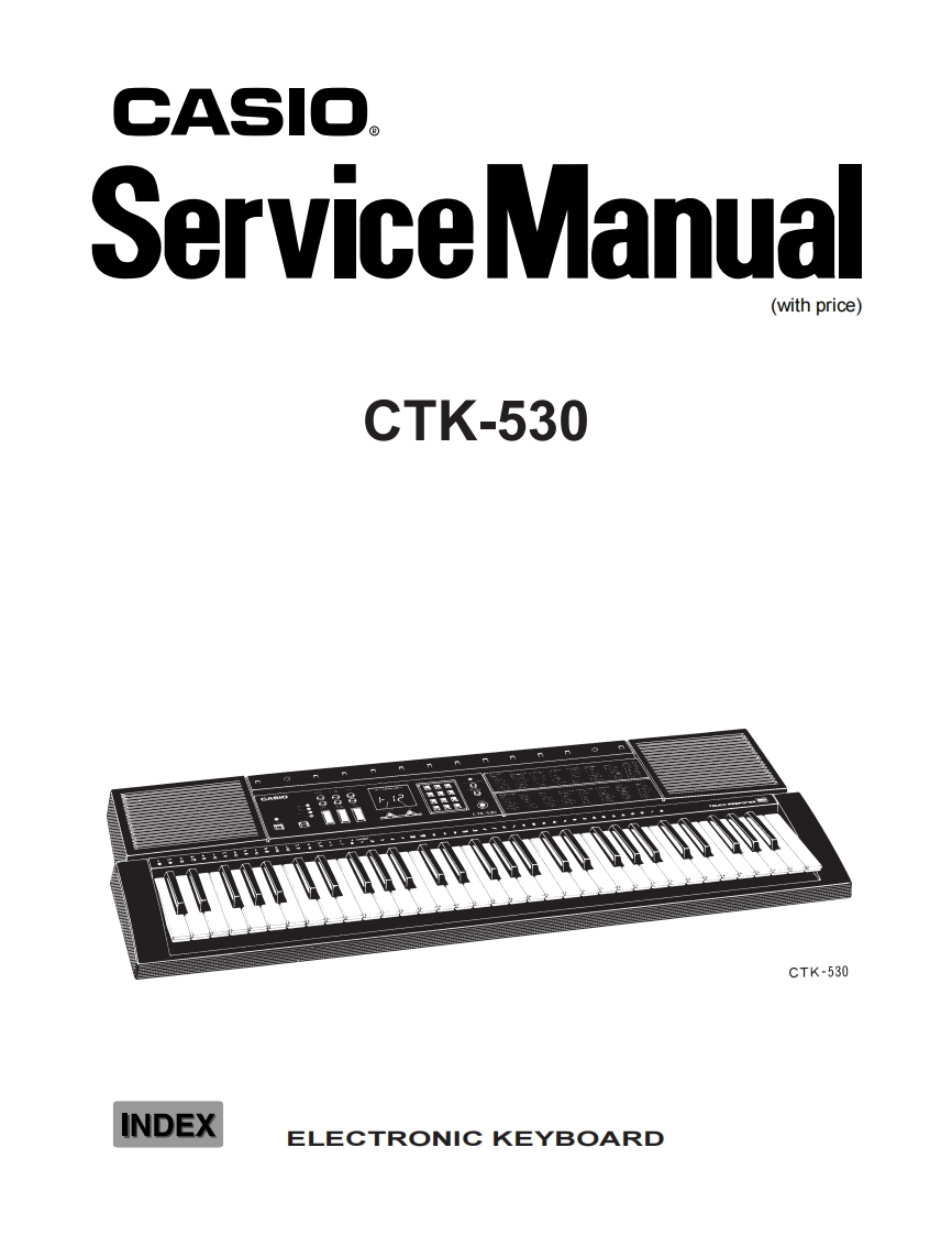 Casio-CTK530-service-manual维修操作说明书手册