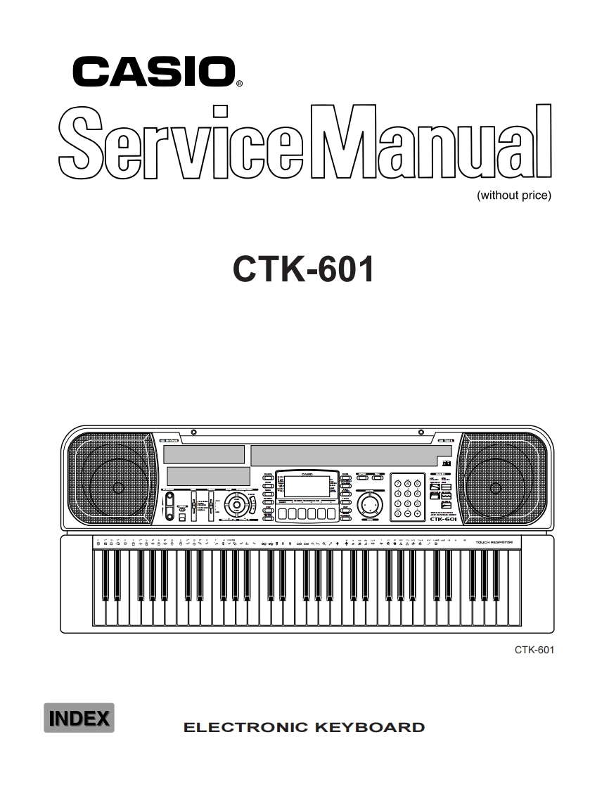 Casio-CTK601-service-manual维修操作说明书手册