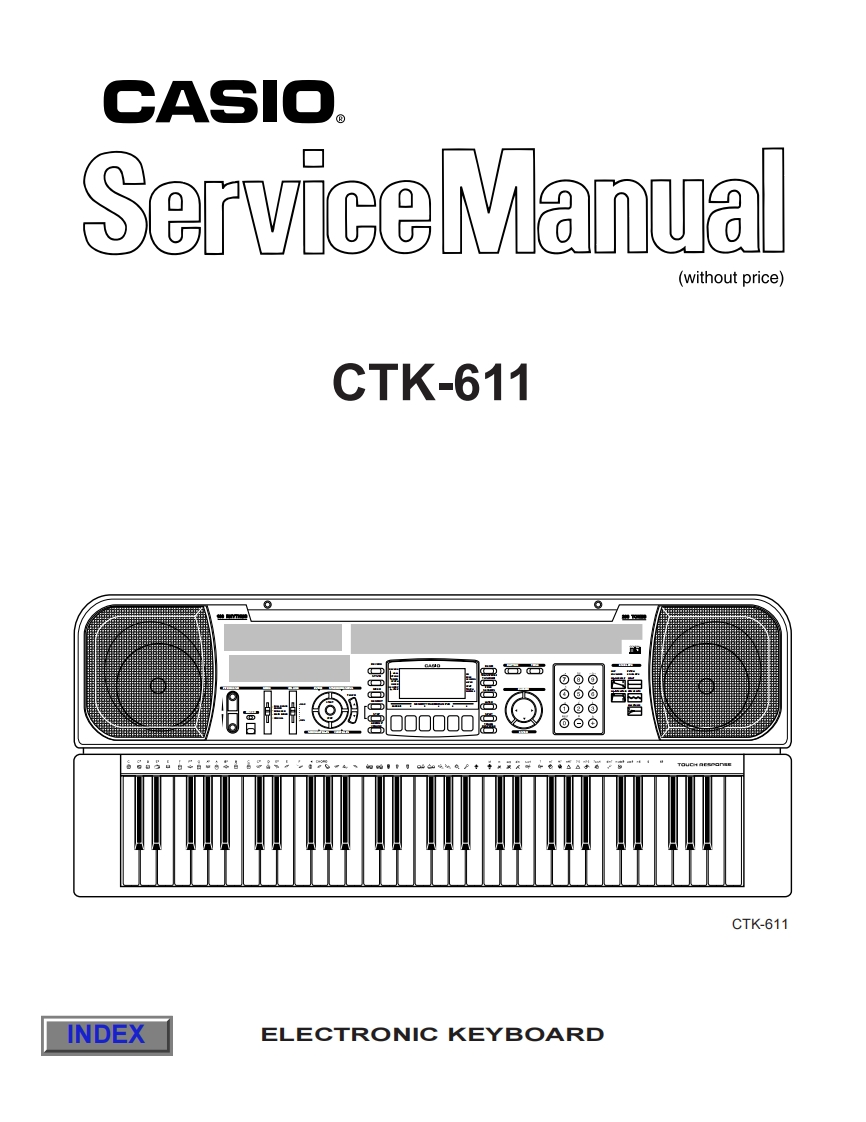 Casio-CTK611-service-manual维修操作说明书手册