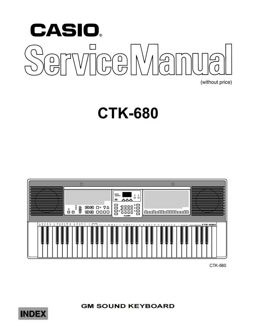Casio-CTK680-service-manual维修操作说明书手册