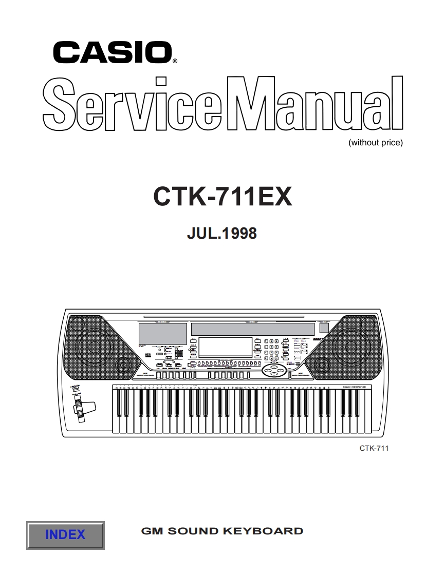 Casio-CTK711EX-service-manual维修操作说明书手册