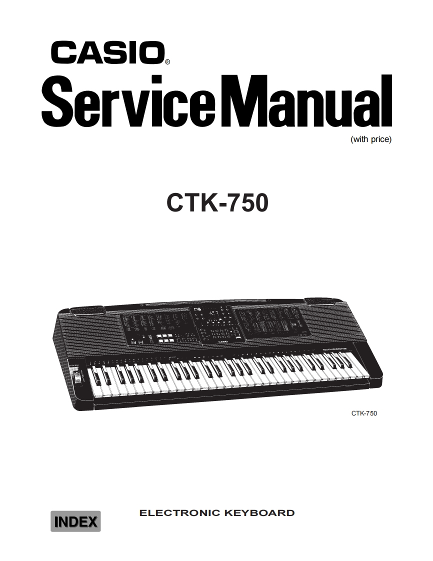 Casio-CTK750-service-manual维修操作说明书手册