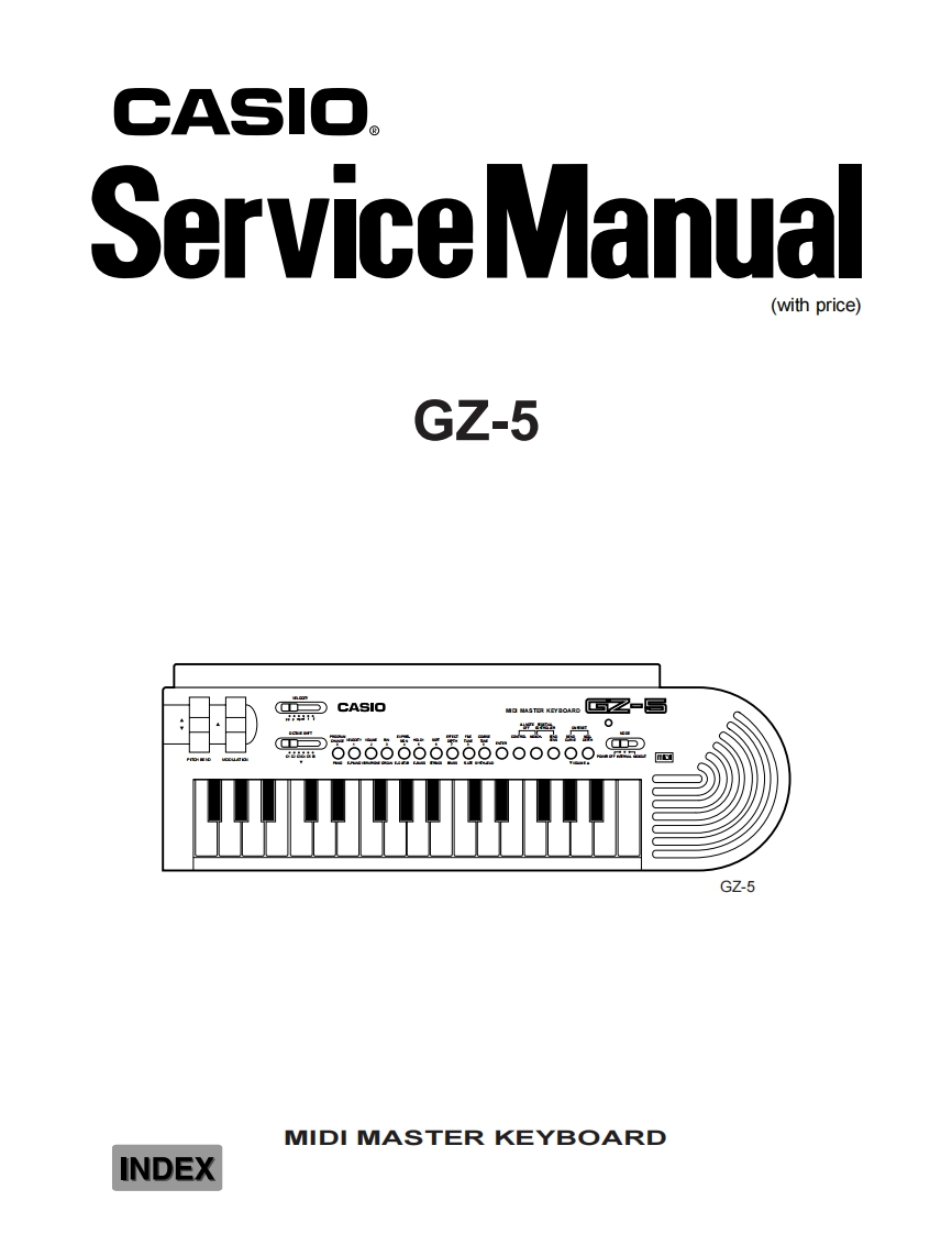 Casio-GZ5-service-manual维修操作说明书手册