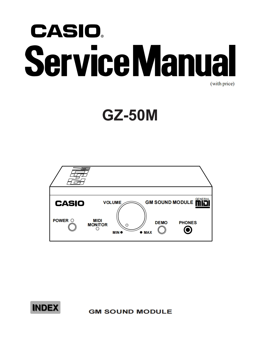 Casio-GZ50M-service-manual维修操作说明书手册