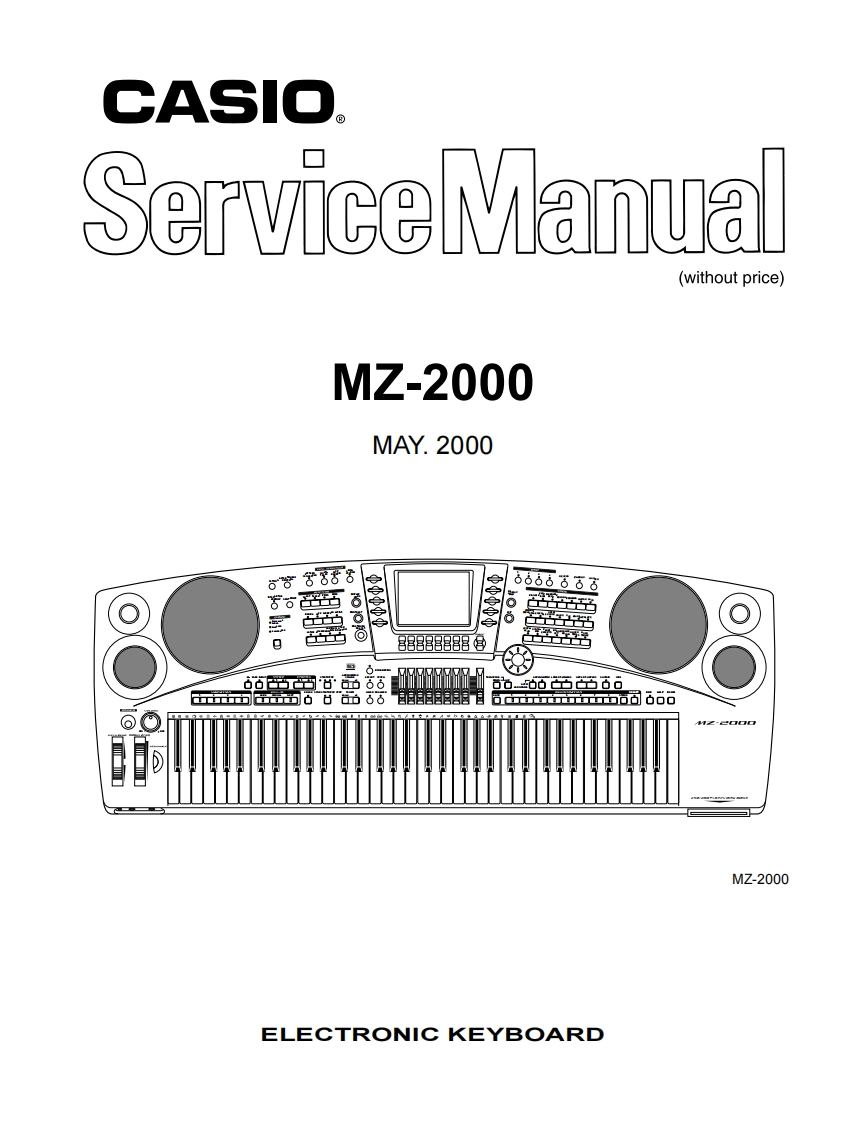 Casio-MZ2000-service-manual维修操作说明书手册