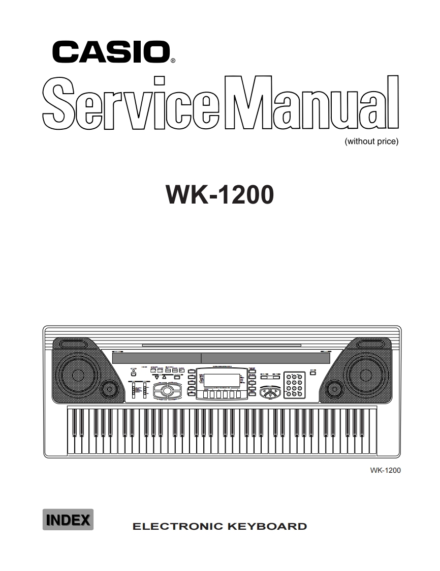 Casio-WK1200-service-manual维修操作说明书手册