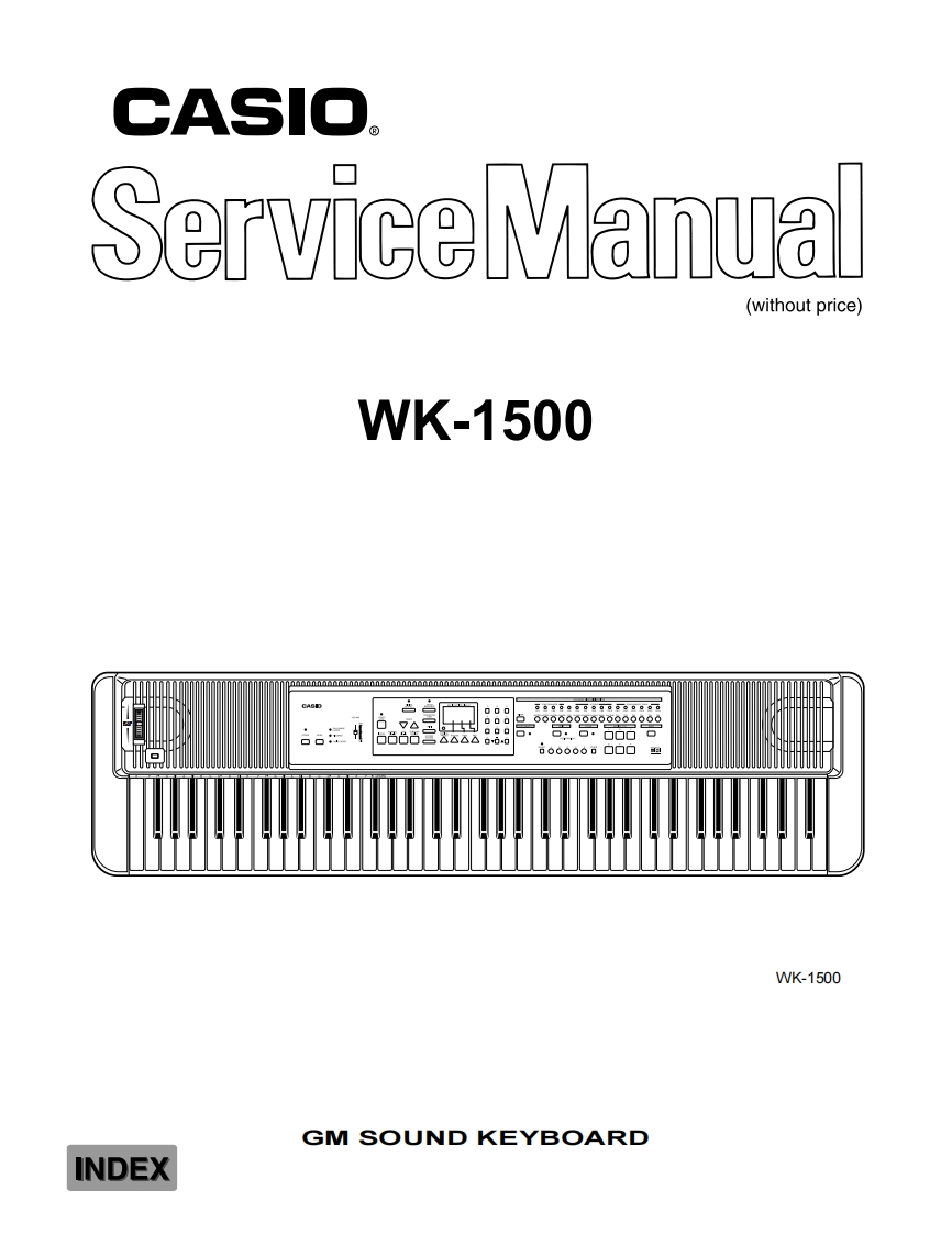 Casio-WK1500-service-manual维修操作说明书手册