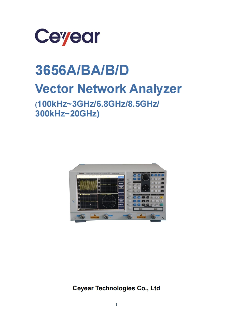 Ceyear-3656-Series-Vector-Network-Analyzer-规格参数手册