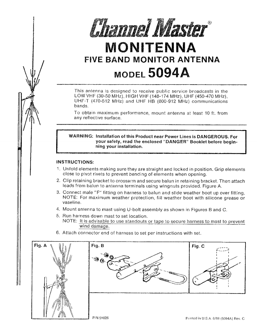 Channel-Master_Monitenna_Manual操作说明书手册