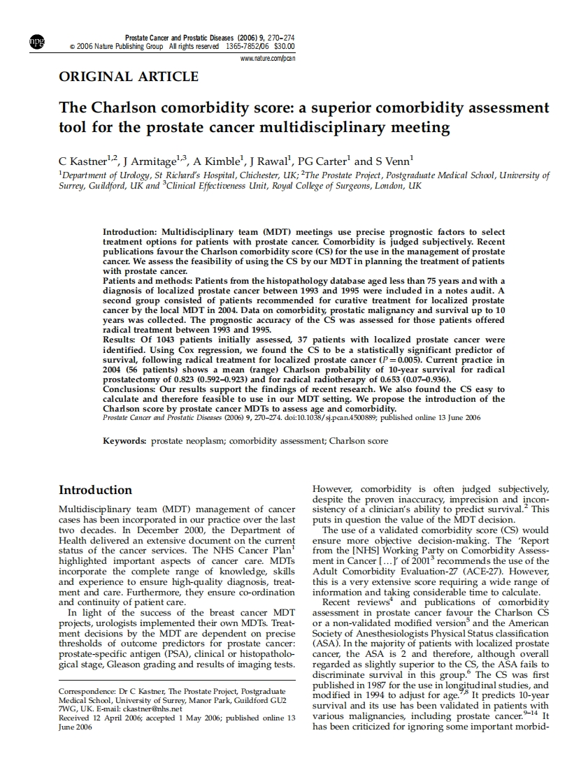 Charlson-comorbidity-score