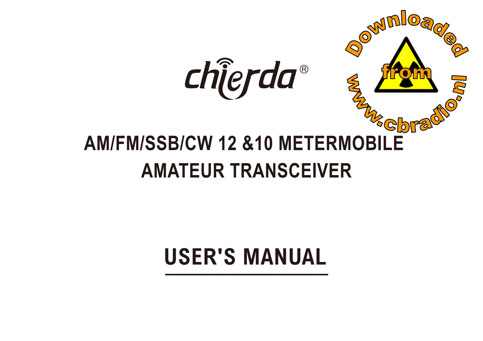 Chierda_S890_ENG操作说明书手册