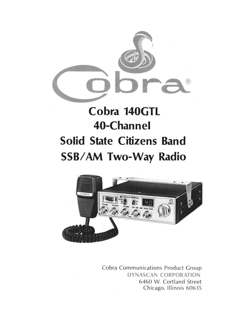Cobra_140GTL_(Manual操作说明书手册)