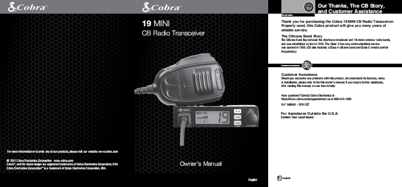 Cobra_19Mini_AM_(Manual操作说明书手册)