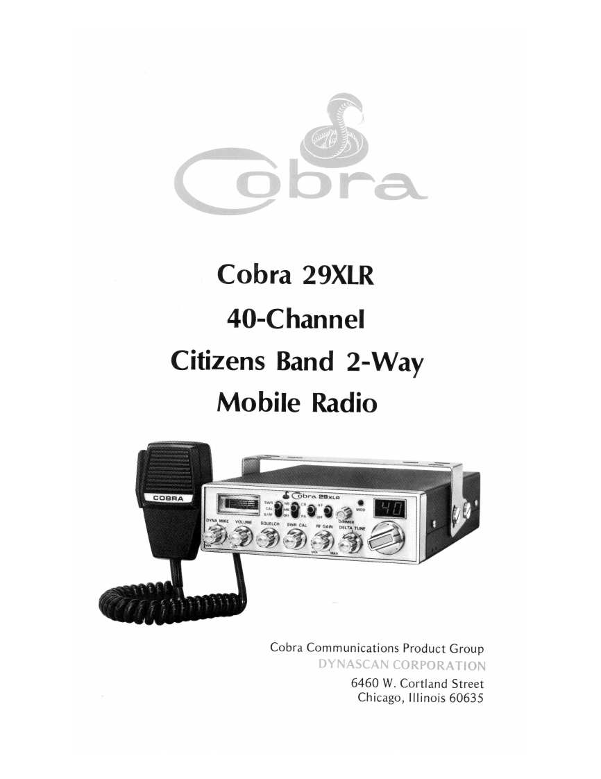 Cobra_29XLR_(Manual操作说明书手册)