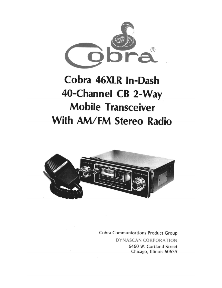 Cobra_46XLR_(Manual操作说明书手册)