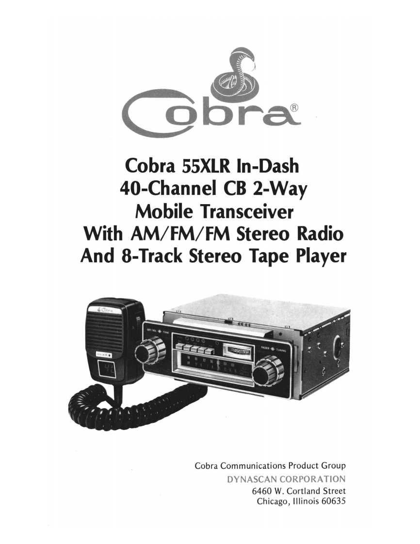 Cobra_55XLR_(Manual操作说明书手册)