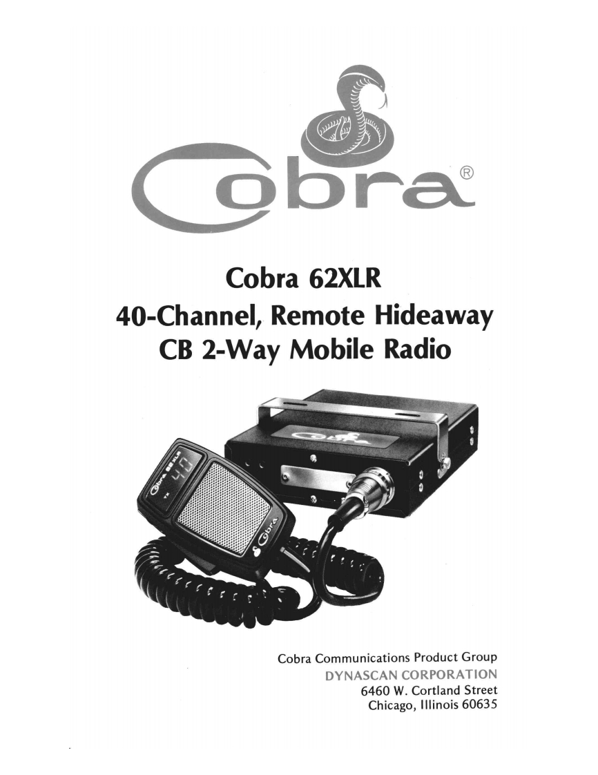 Cobra_62XLR_(Manual操作说明书手册)