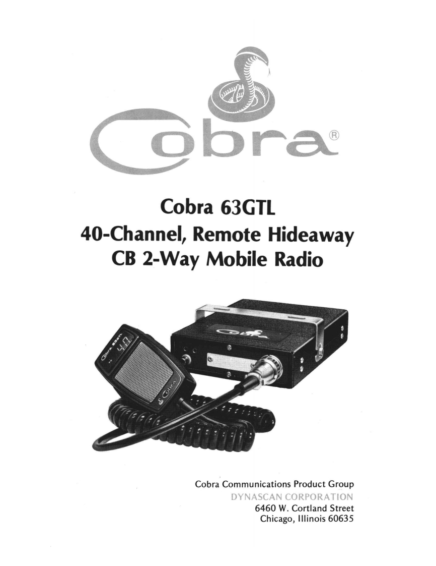 Cobra_63GTL_(Manual操作说明书手册)