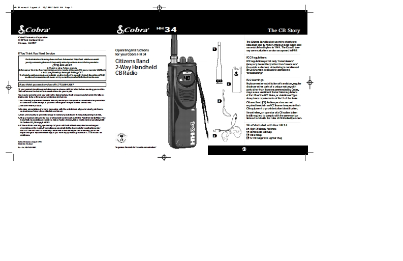 Cobra_HH-34_(Manual操作说明书手册)