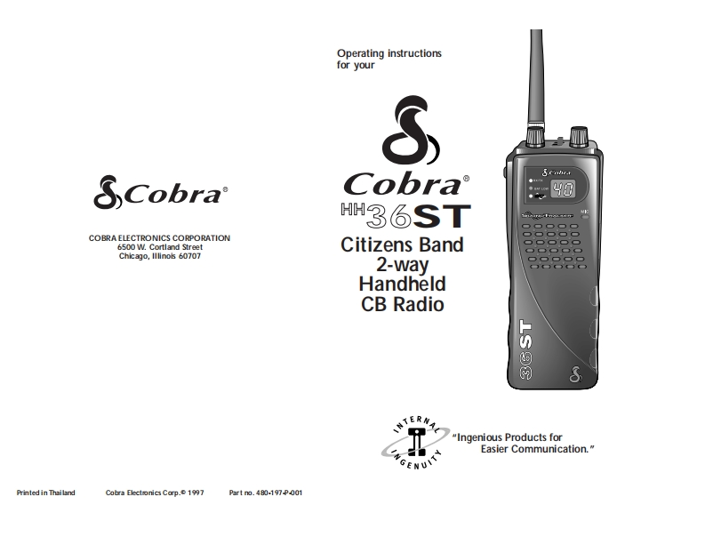 Cobra_HH-36ST_(Manual操作说明书手册)