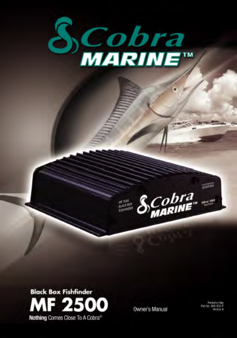 Cobra_MF_2500_Manual操作说明书手册