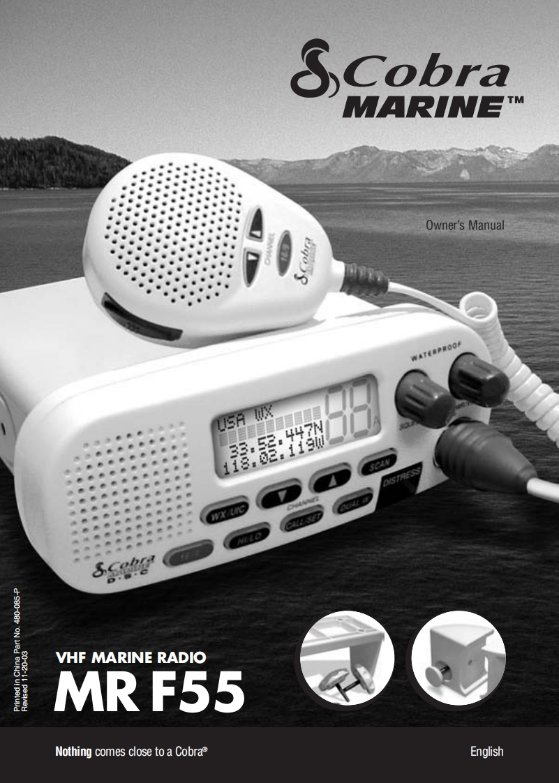 Cobra_MR_F55_Manual操作说明书手册