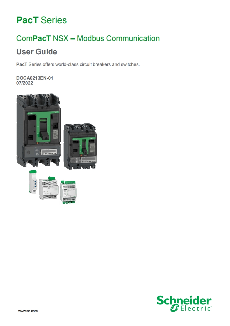 ComPacT_NSX_Modbus_安装调试说明书手册_2022_en