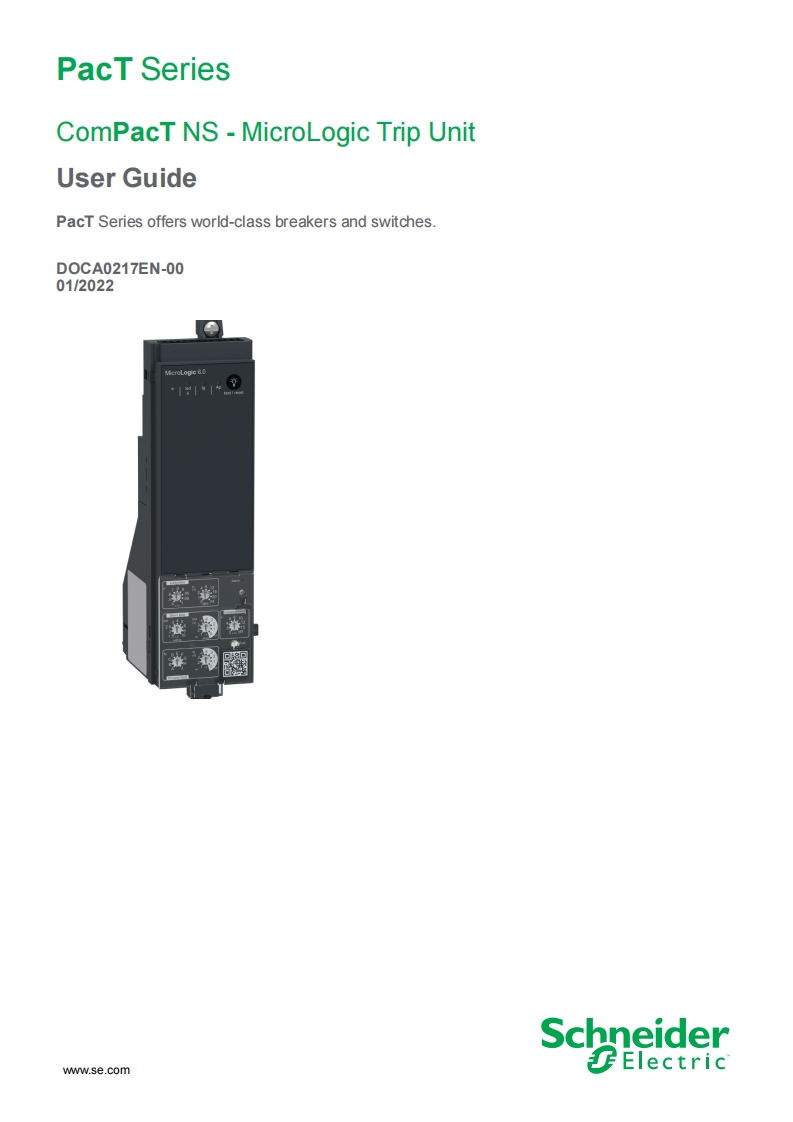 ComPacT_NS_MicroLogic_安装调试说明书手册_2022_en