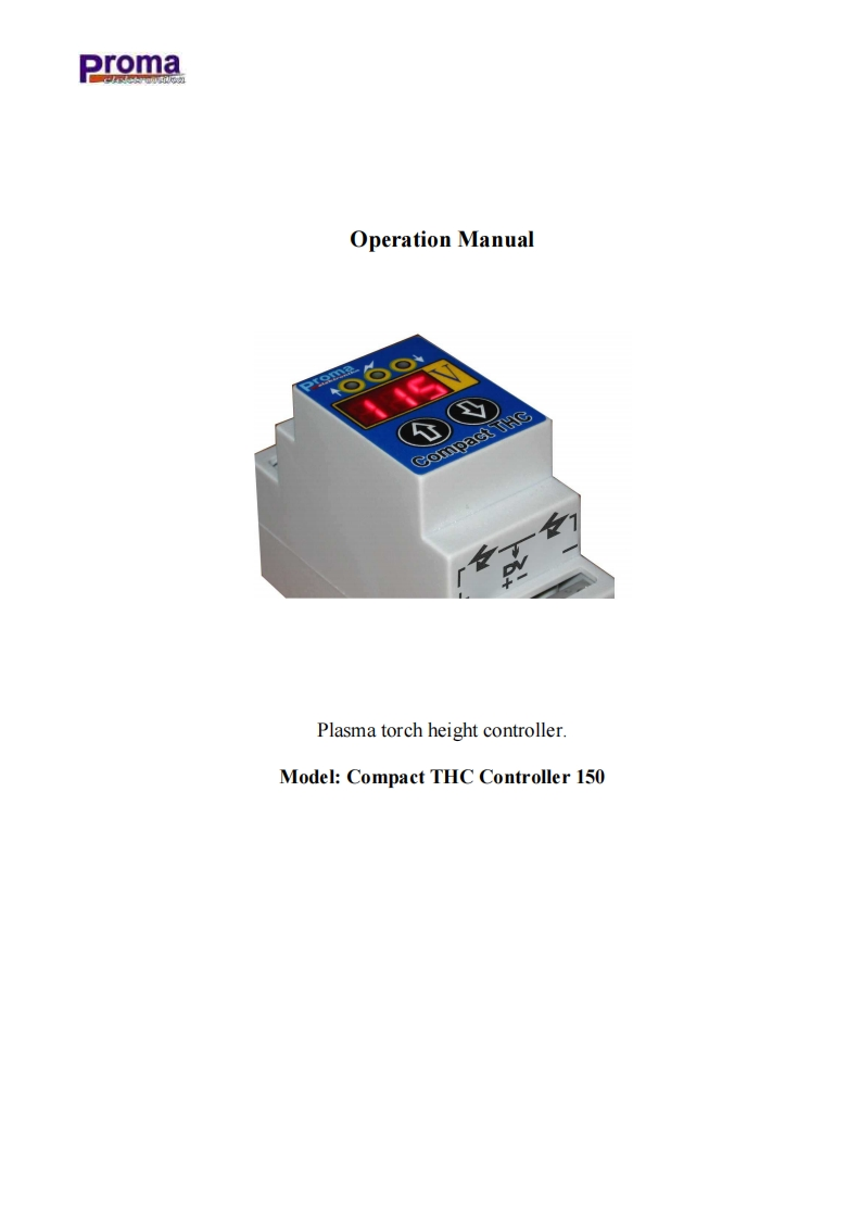 CompactTHC_manual安装调试说明书手册