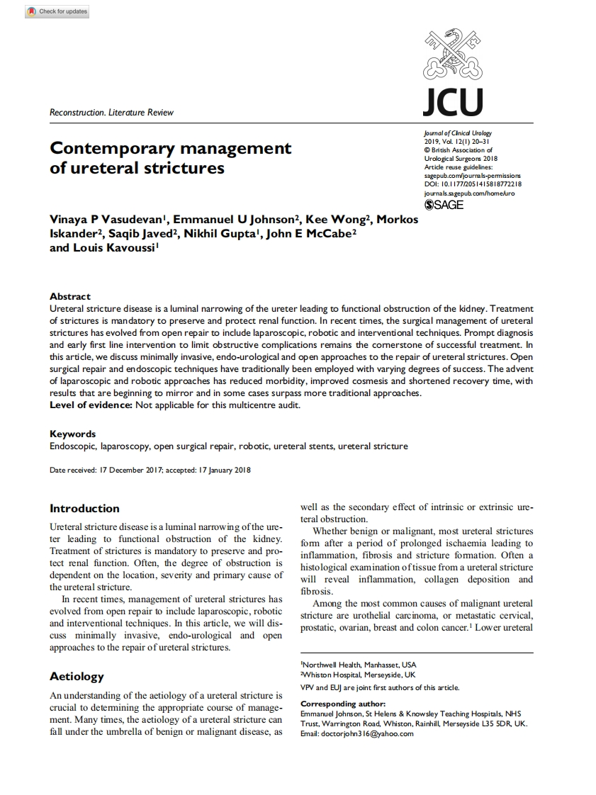 Contemporary-management-of-ureteral-strictures