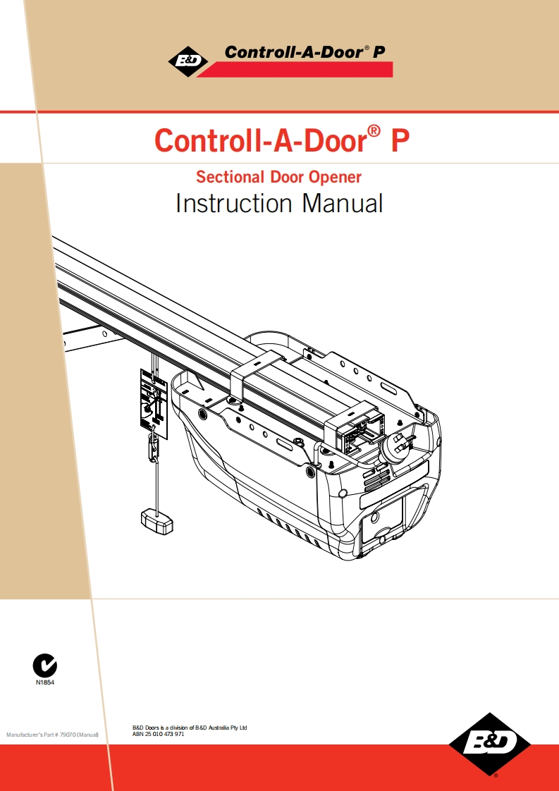 Controll-A-Door-P-操作说明书手册