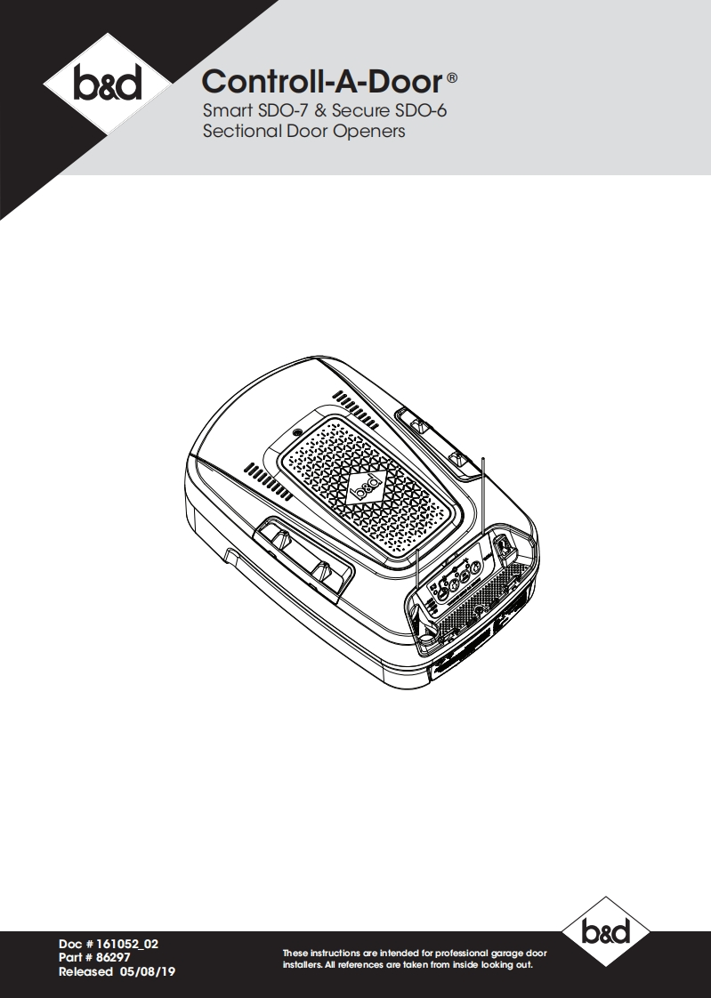 Controll-A-Door-Secure-SDO-6-操作说明书手册