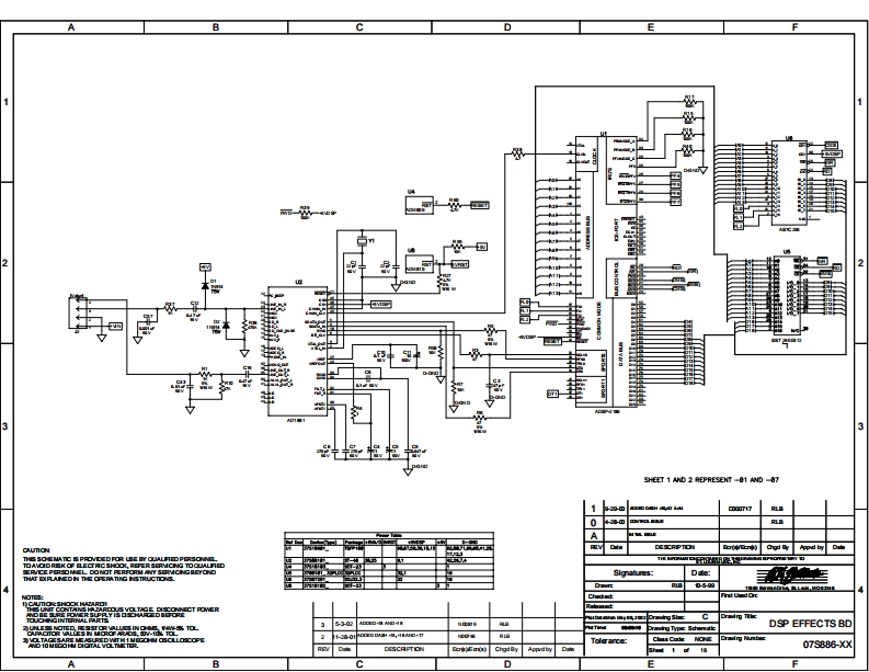 Crate_DSP_Amp_Effects_(07S886)_Schematic电器原理图s