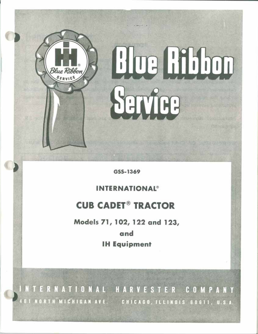 Cub-Cadet--71-123-Garden-Tractor-Chassis-维修维护手册-PDF