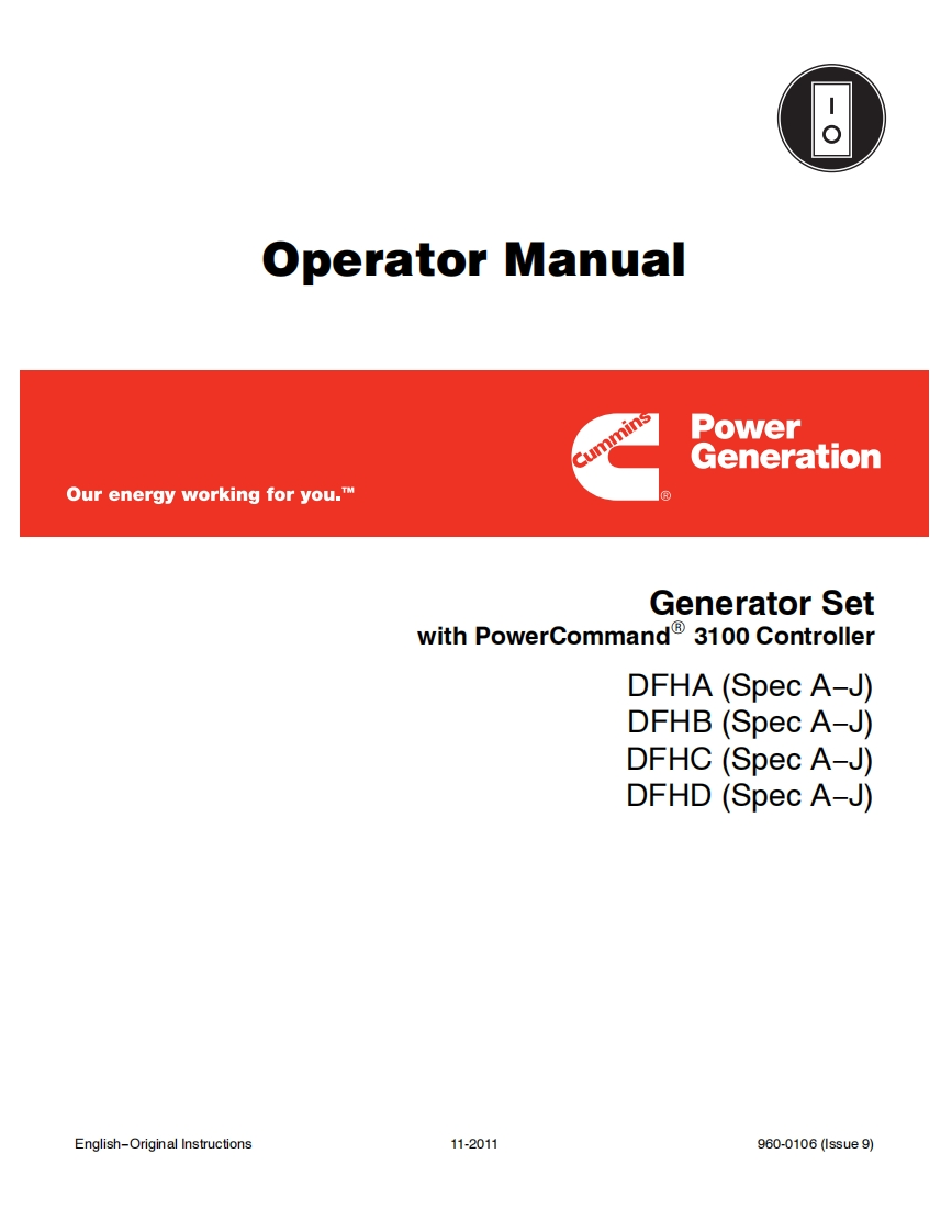 Cummins-DFHA-DFHB-DFHC-DFHD-操作说明书手册