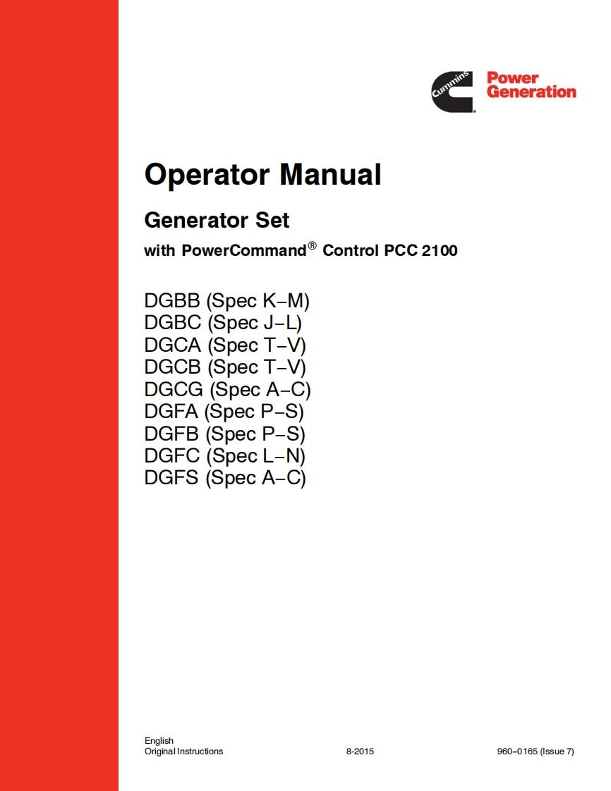 Cummins-DGBB-DGBC-DGCA-DGCB-DGCG-DGFA-DGFB-DGFC-DGFS-操作说明书手册