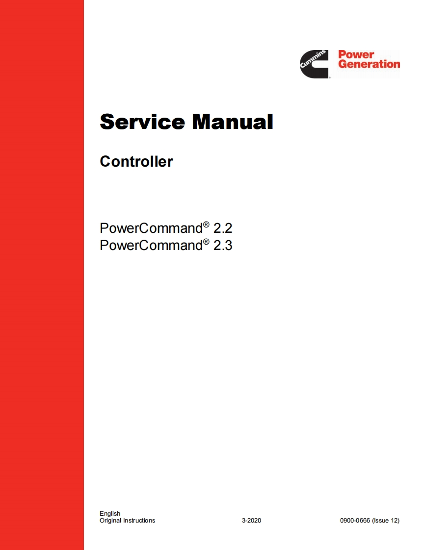 Cummins-PowerCommand-2.2-2.3-维修操作说明书手册