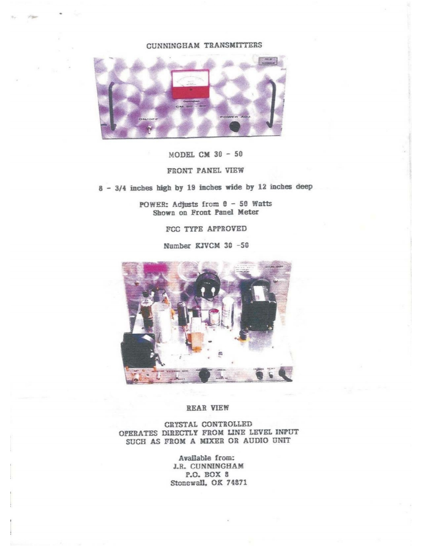 Cunningham_CM-30-50_使用说明书手册